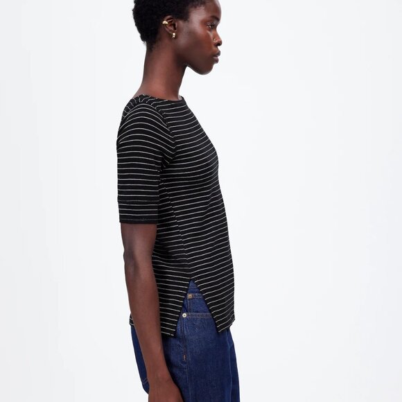 [NWT] Madewell Striped Boatneck Tee - Picture 3 of 6